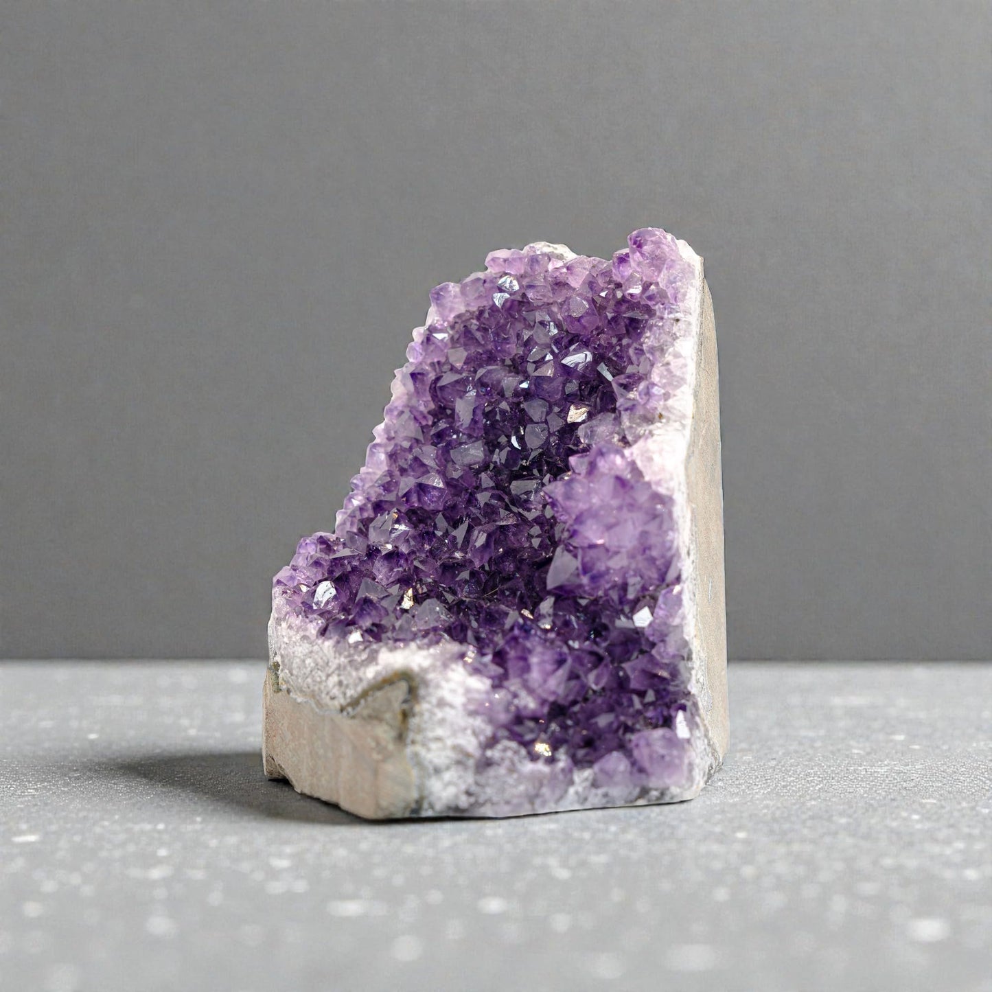 EMPORION Natural Amethyst (4 lb to 5 lb) - 4.5" to 9" Height - Crystal Clusters Stone from Uruguay Raw Geode Quartz - Deep Purple Color