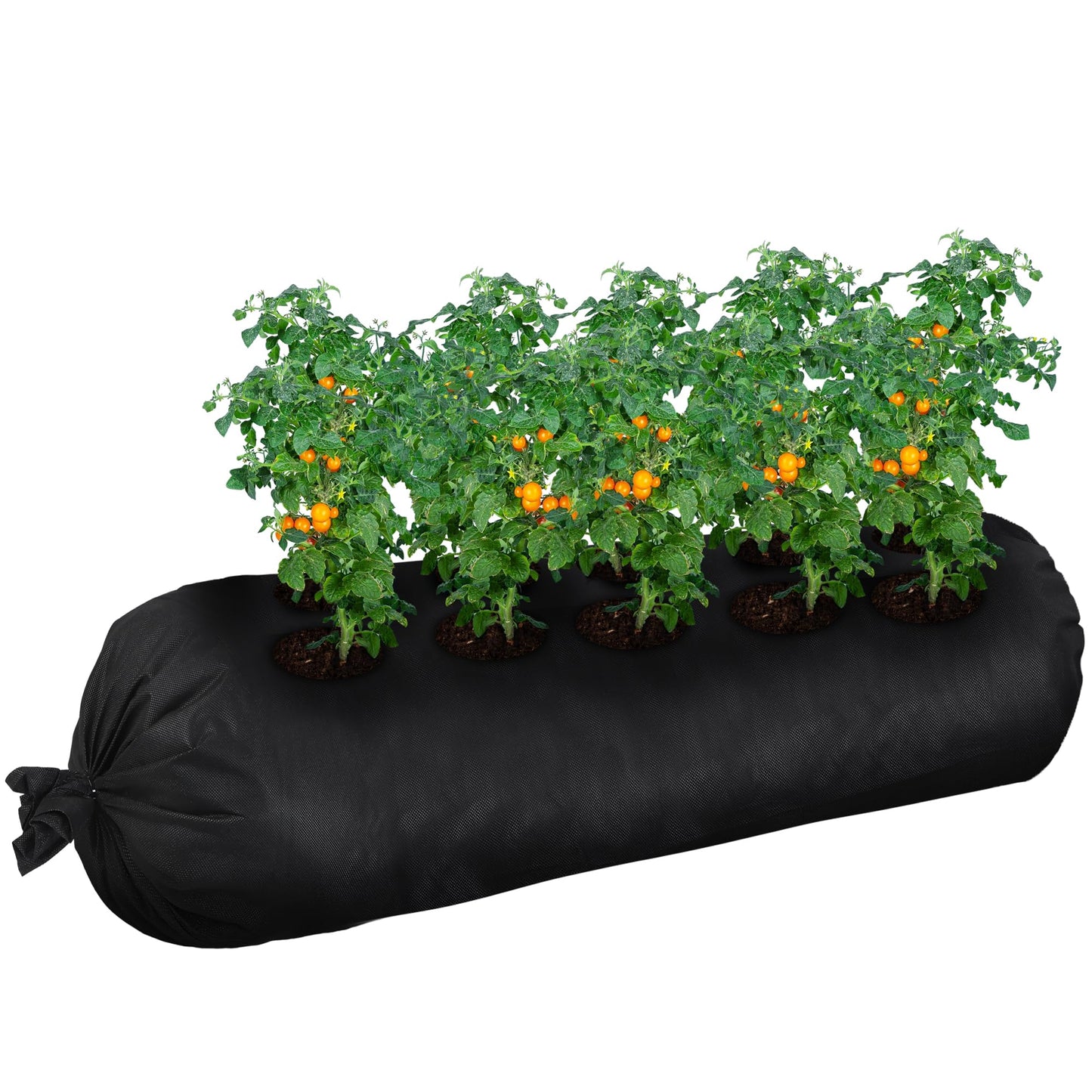 Bylion 10x10'' 32 ft Large Plant Grow Bags - Fabric Garden Bags - Fabric Planting Bed, Tubular Garden Bag Free Cutting of Planting Bags for Outdoor Indoor Vegetables Plant Flowers