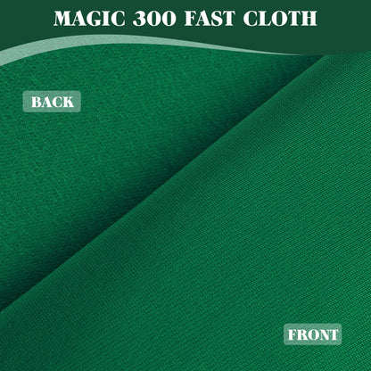 Boshen Worsted Blend Billiard Cloth Pool Table Felt Fast Speed for 7' 8' 9' Pool Table Pre Cut Bed & Rails