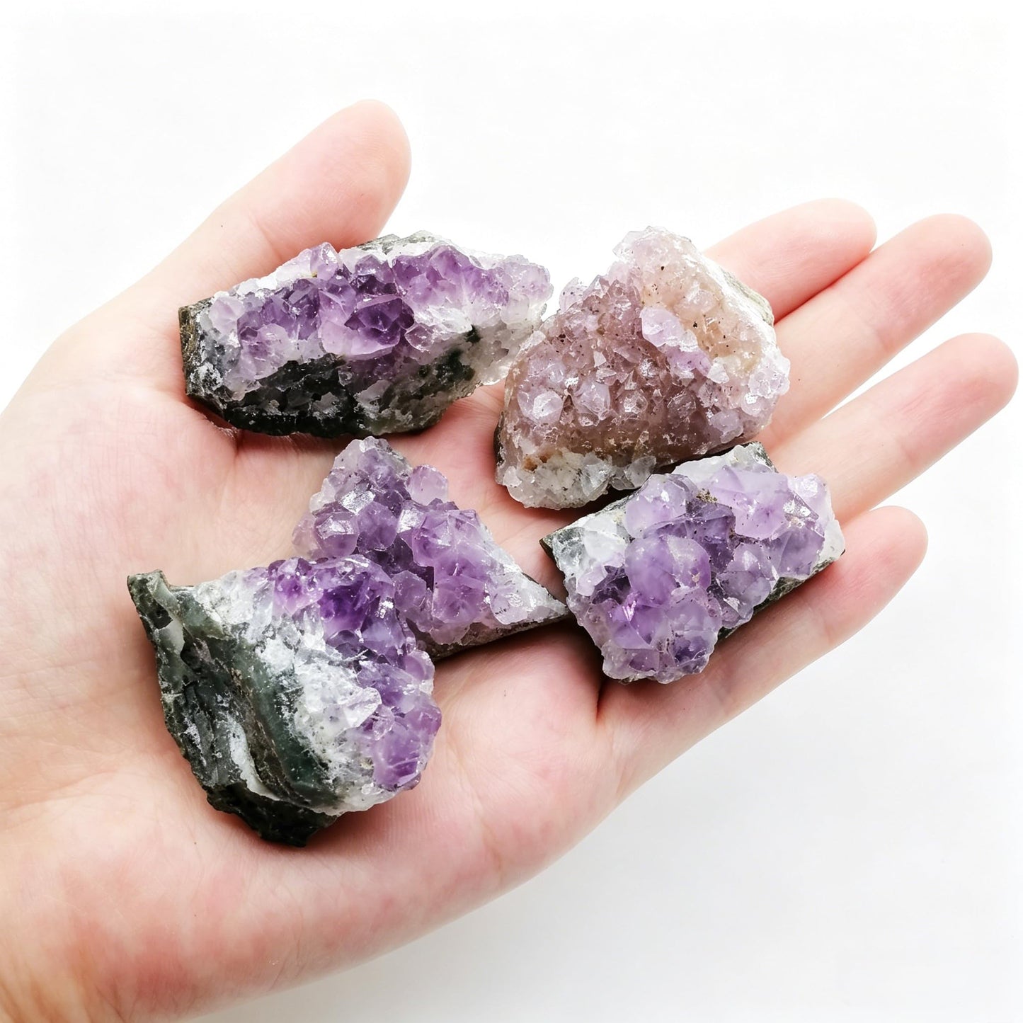 XMHOME Raw Amethyst Clusters Bulk Natural Amethyst Geode 1.1Lbs Gemstones and Crystals Stone Specimen for Tumbling Witchcraft