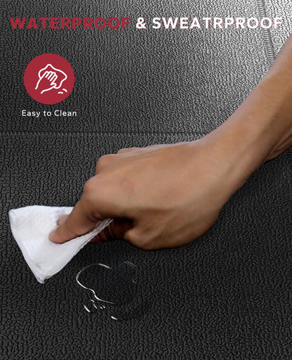 HAPBEAR Treadmill Mat, 55"x24"/68"x24"/79"x35.5" Non-Slip Foldable Exercise Equipment Mat for Walking Pad, Weight Bench, Noise Reducing Shock Absorbing Floor Protector for Home Gym, Carpet & Hardwood Floors