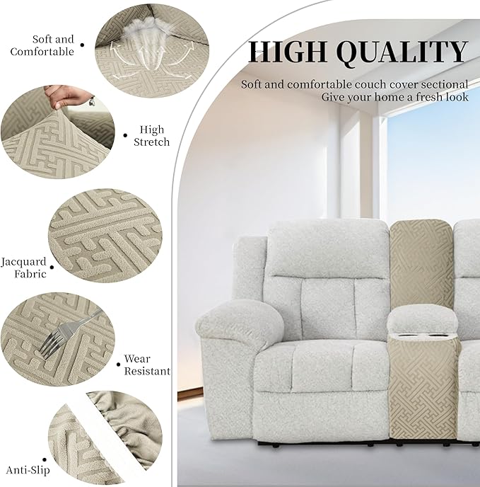 100% Waterproof Sectional Recliner Couch Covers