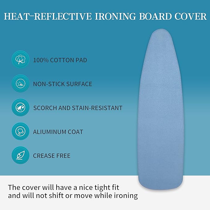 Ironing Board Cover and Pad | 100% Cotton Cover