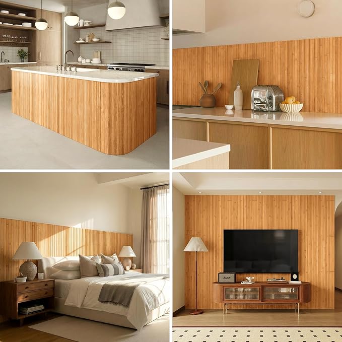 Bamboo Wall Panel, Peel and Stick wall Panels, paneles decorativos para pared