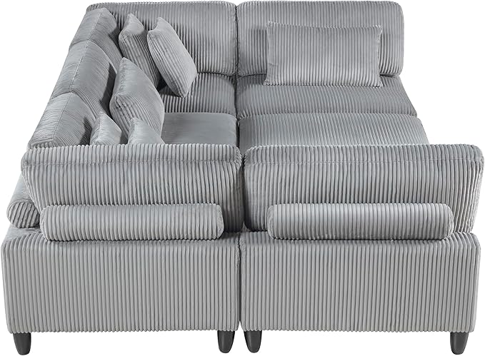 Lexicon 120 Inch Modular Sectional Sofa
