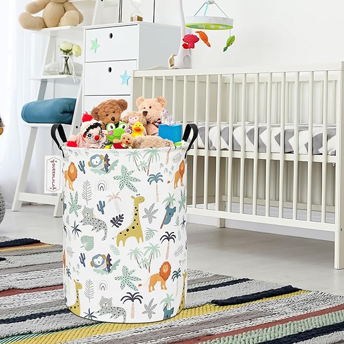 QUEENLALA Large Storage Basket, Laundry Hamper/Bathroom/Home Decor/Collapsible