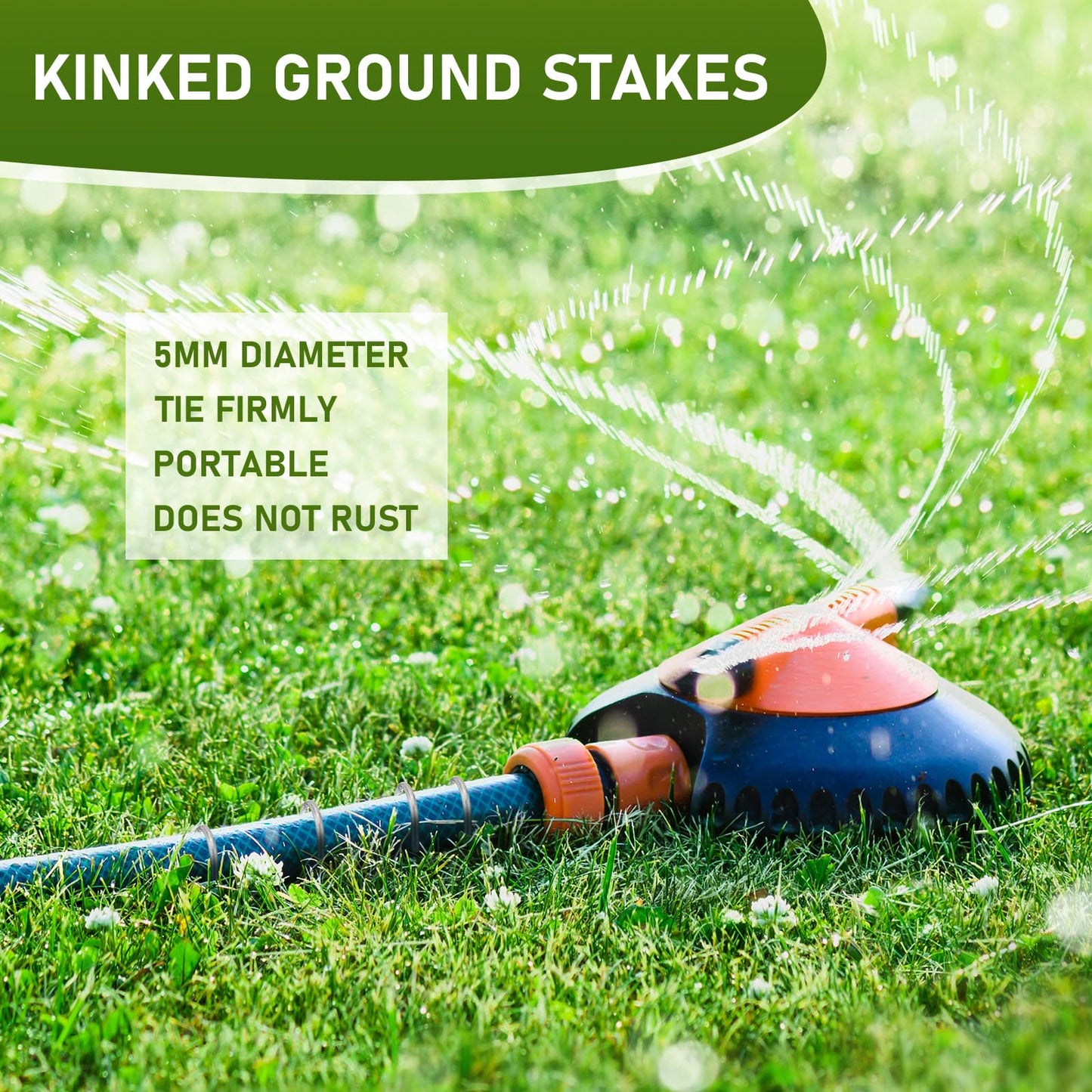 Yaocom 100 Pcs Kinked Ground Stakes 12 Inch Metal Garden Fence Edging Hook Heavy Duty J Shaped Galvanized Tent Fence Spikes for Dogs Digging Canopy Outdoor Yard Christmas Inflatables Decorations