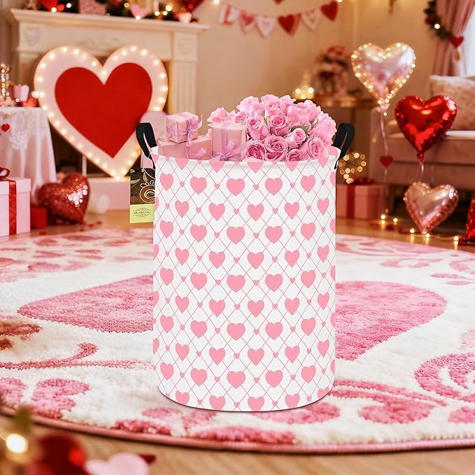 HUNRUNG Laundry Hamper, Large Canvas Fabric Lightweight Storage Basket Toy