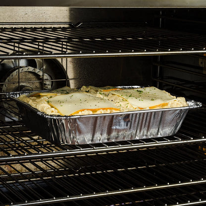 Large Disposable Aluminium Foil Trays Containers For Baking Roasting Broiling Cooking Food Storage & More Gastronorm Half Size Pans 32 x 26 cm Pack Of 10