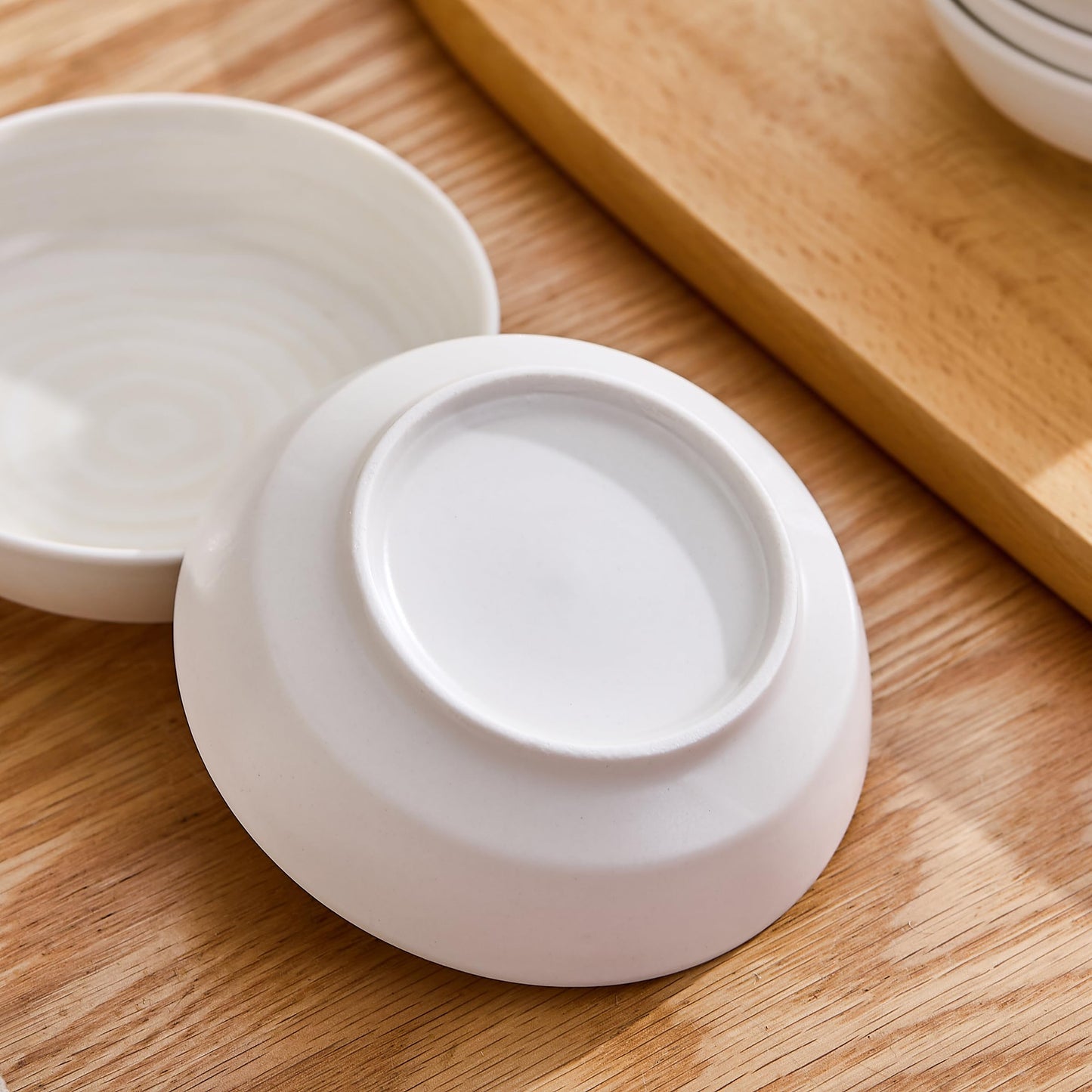 keramwerk Dipping Bowls, Soy Sauce Dishes, 4 OZ Small Serving Bowls & Appetizer Plates Set of 6, Ceramic Ramekins for Sushi, Condiment, Ketchup, BBQ Party, 4 Inch