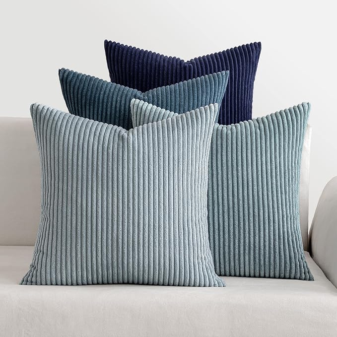 MIULEE Summer Throw Pillow Covers 24x24 Inch Set of 4 Western Neutral