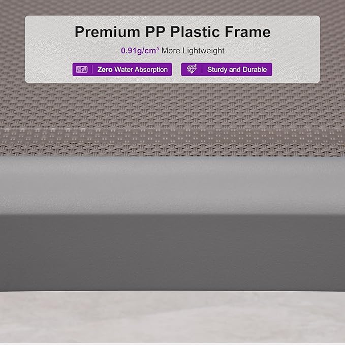 PURPLE LEAF Patio Chaise Lounge Chair