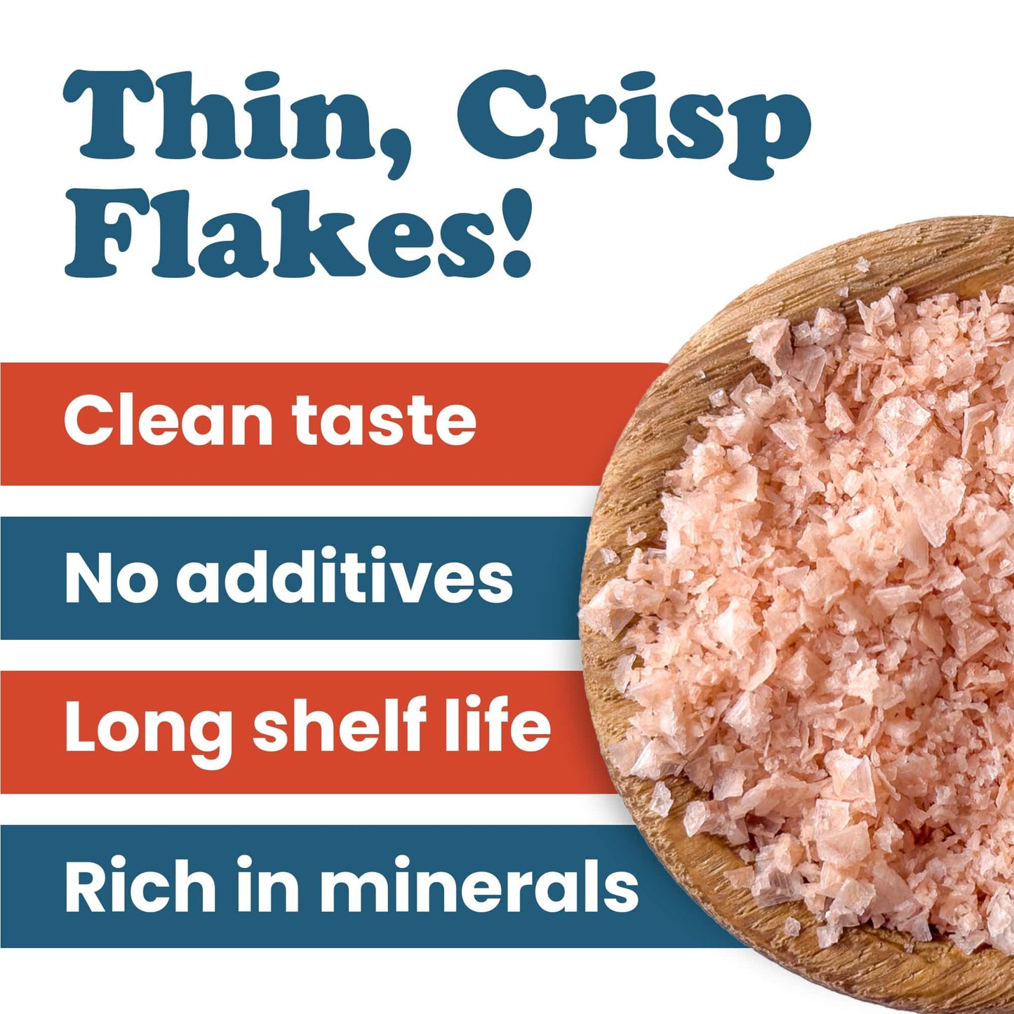Food to Live - Himalayan Pink Salt Flakes, 1.5 Pounds – Flaky Salt Crystals, Pure, No Additives, Vegan, Kosher, Bulk. Gourmet Salt. Perfect to Use as a Finishing Salt. Not Suitable for Grinders