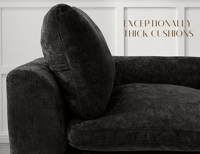 ohllob 140" U Shaped Couch, Cloud Sectional Couches