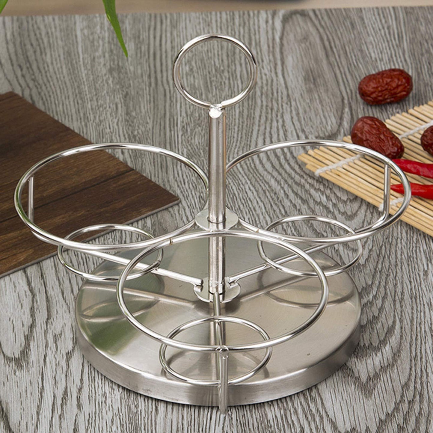 MOUMOUTEN Stainless Steel Sugar Bowl, 10Pack Seasoning Jar Spice Container, Rotating Condiment Spice Salt Sugar Jar Spice Rack Set with Lid Spoon