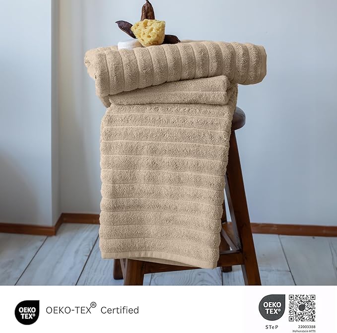 Classic Turkish Towels CTT Premium 2 Pack Bath Towels Set, Made