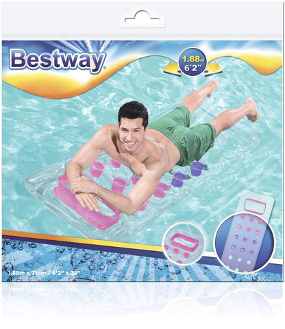 Bestway Fashion Lounge Air Mattress with Window 188 x 71 cm Assorted Colours