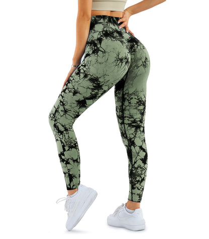 A AGROSTE Women Seamless Workout Leggings with Pockets Scrunch Butt Lifting Gym Leggings High Waisted Yoga Pants