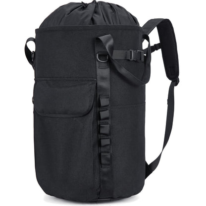 PAMLIAPY Arborist Rope Bag, 35L Tree Climbing Rope Bag, Arborist Equipment Bucket Backpack, Arborist Gear Carrier Bag with Side Pockets, Tough Rock Climbing Backpack, Rock and Tree Climbing Gear
