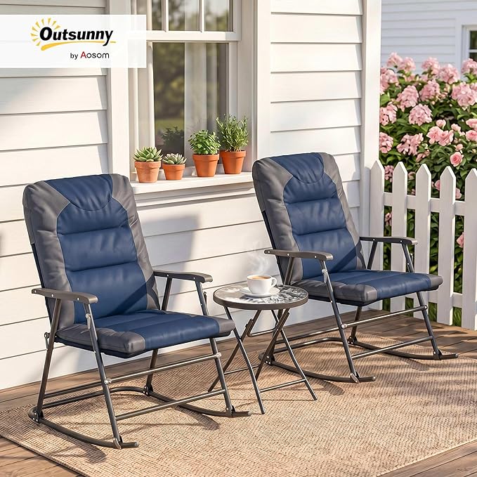 Outsunny 3 Piece Outdoor Patio Furniture Set