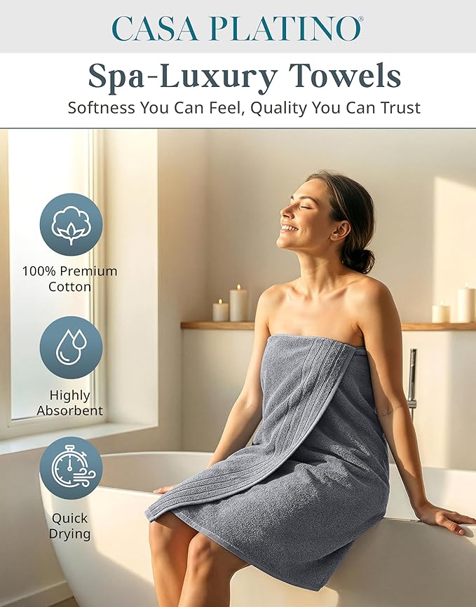 Casa Platino Premium Cotton Towels Set