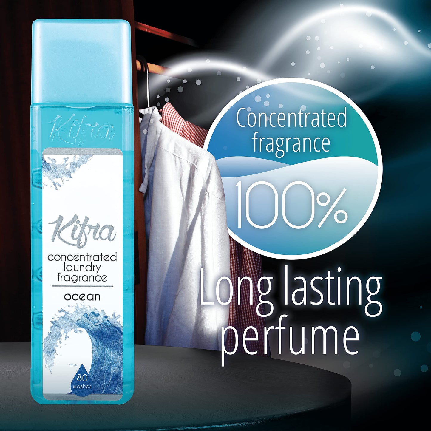 KIFRA OCEAN Concentrated Laundry Fragrance 200ml 80 Washing Cycles