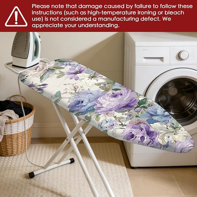 Nuxovilar Ironing Board Cover Needle Cotton 15x54 Inches | Ironing Board Cover