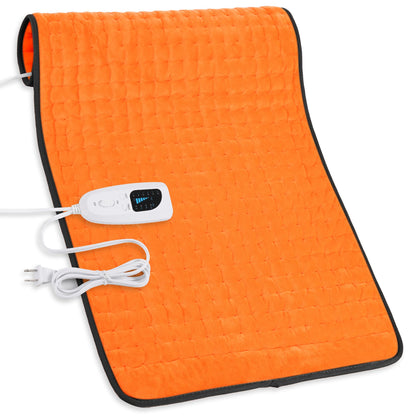 Heating Pad,Electric Heating Pads for Back,Neck,Abdomen,Moist Heating Pad for Shoulder,Knee,Arms,Legs,Dry/Moist Heat & Auto Shut Off,Birthday Gifts for Men and Women(Light Gray, 24''×12'')