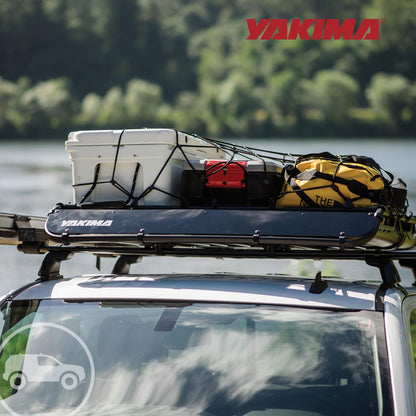 Yakima OffGrid Large Premium Cargo Basket Roof Rack with Quick Release Mounting System and Removable Fairing and Accessory Bars, Black