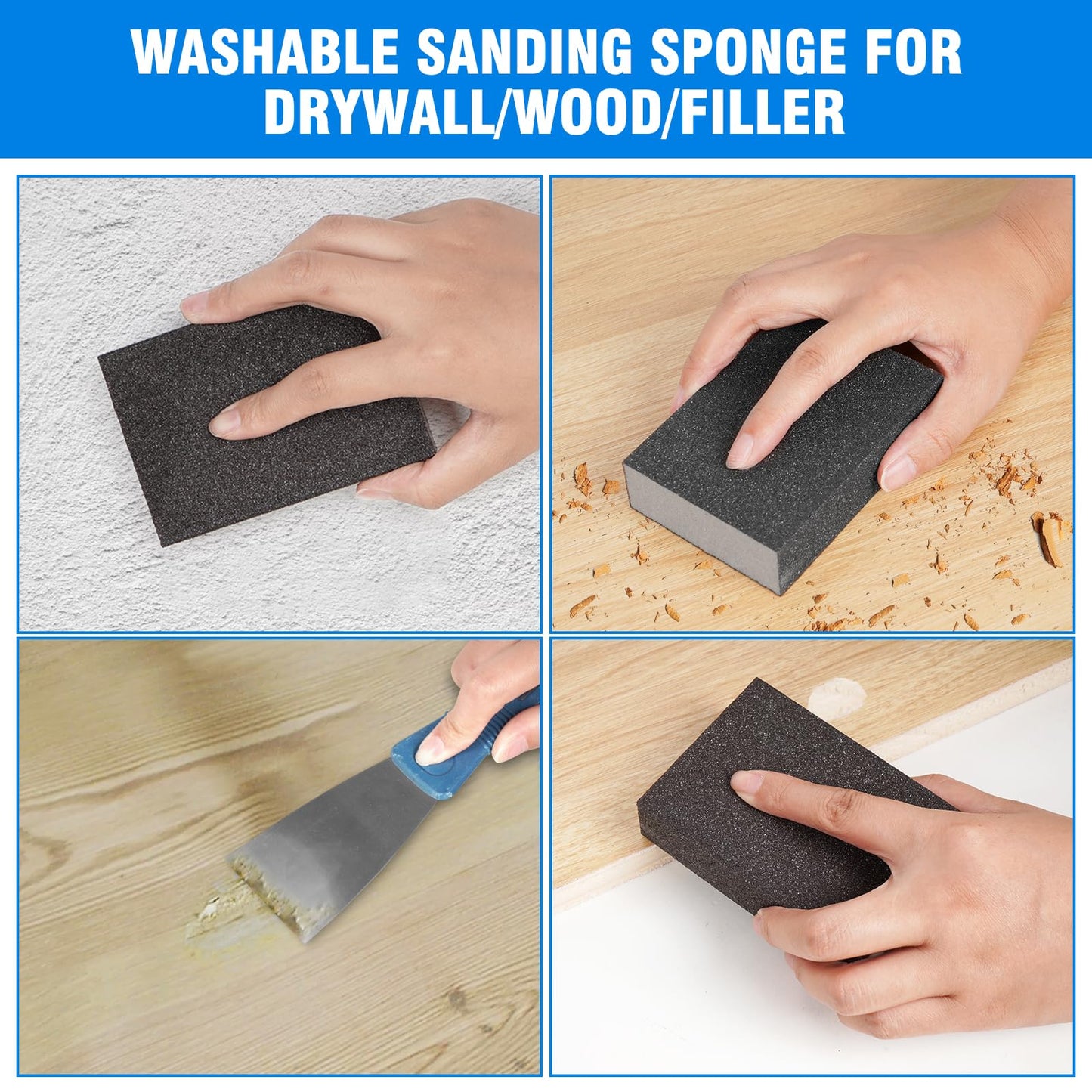 Rhibak Paint Roller Kit, Paint Brushes and 4 Inch Foam Small Paint Roller Set, All in One Paint Tools for Professional or Home Owners for Professional Painting Results