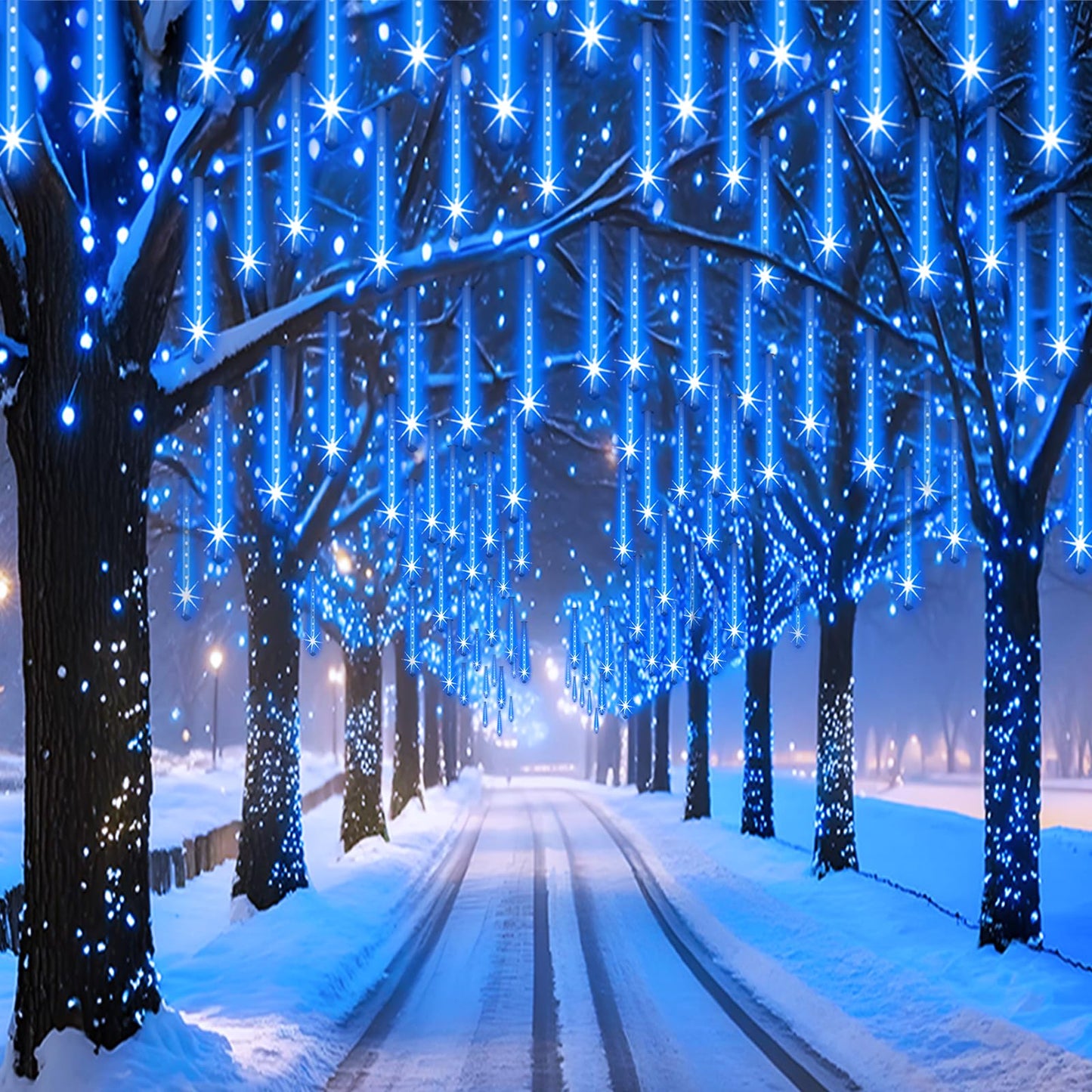 Adecorty Outdoor Christmas Lights Meteor Shower Light UL Certified