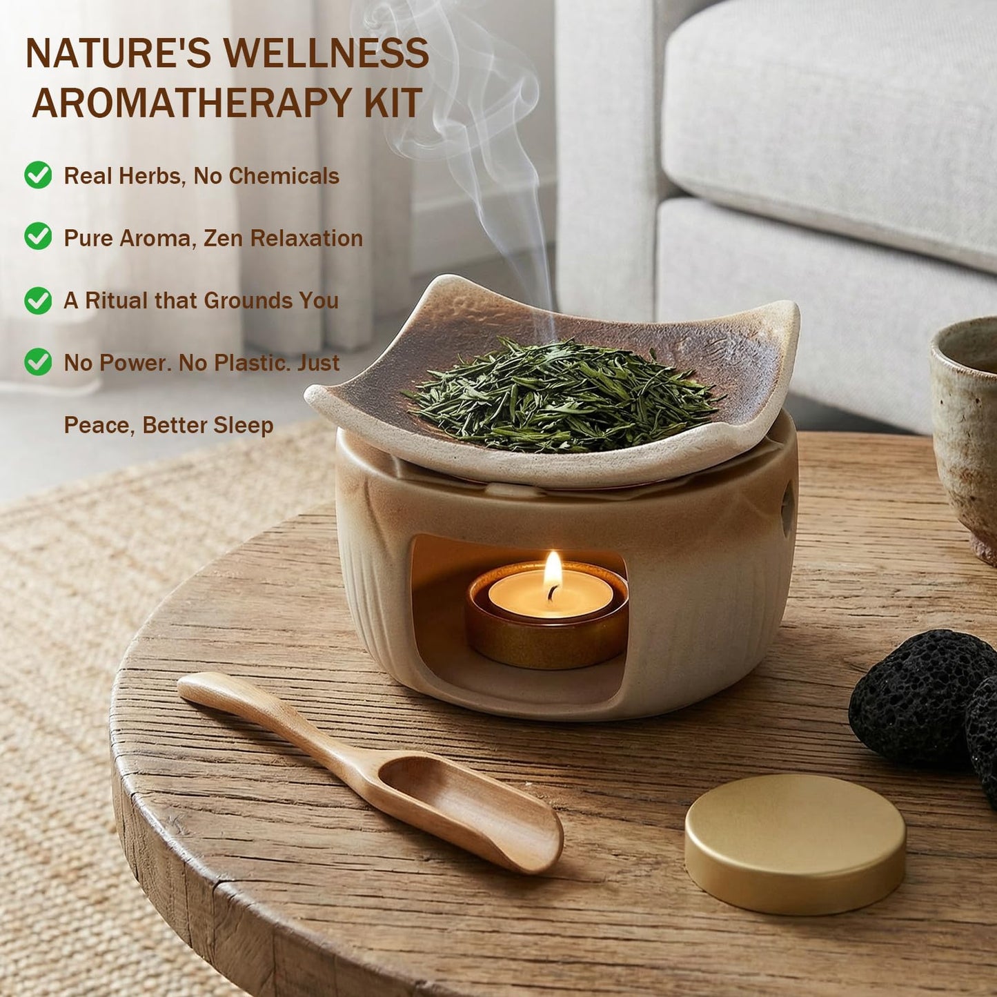 YSZYPETHE Handmade Ceramic Aromatherapy Diffuser