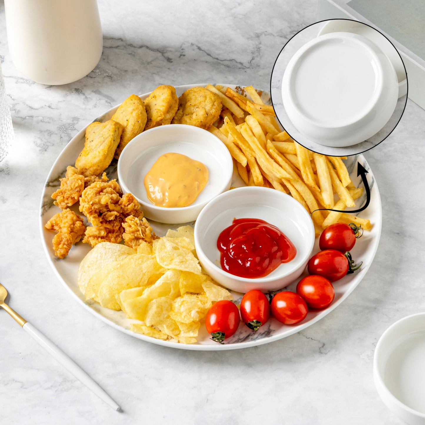 Dipping Bowls Set of 4, 2462°F High-Fired Ceramic Small Bowls for Dips, Olive Oil & Sauce, Elevates Table Setting, Idea for BBQ,Afternoon Tea,Entertaining,Housewarming & Holiday Gifts, White