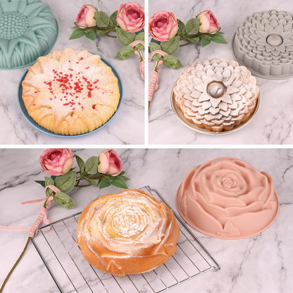 Sakolla 2 Pack Silicone Egg Bite Molds for Air Fryer, Nonstick 7 Cups Air Fryer Muffin Pan for Baking Egg Bite, Mini Muffins, Tart, Mini Cupcake and Quiche (Pink + Green)