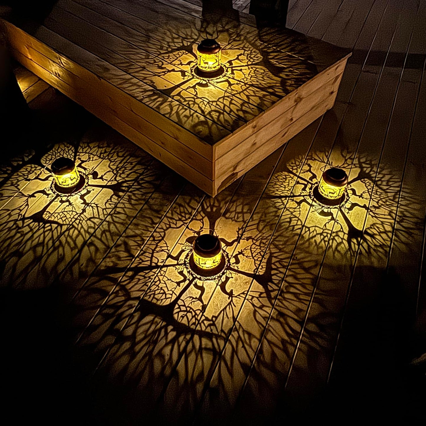 Deer Solar Lanterns Outdoor Waterproof Hanging Solar Lights Deer Gifts for Women Men Metal Decorative LED Lanterns for Yard,Patio,Lawn,Tabletop,Pathway,Landscape,Garden Decor