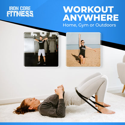 Pull Up Assistance Resistance Bands - Long Loop Power Bands for Men and Women - Strength Power Flexibility Training at Home & Gym - Ebooks & Workout Chart Included by Iron Core Fitness