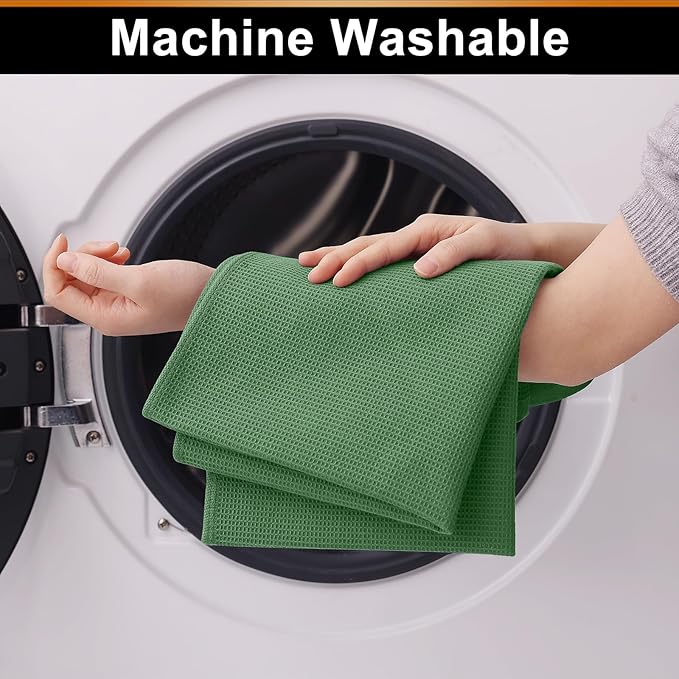 Homaxy 100% Cotton Waffle Weave Kitchen Towels