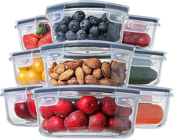 HOMBERKING Glass Food Storage Containers