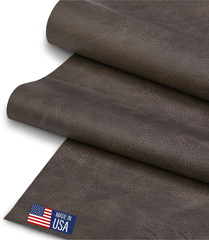Faux Leather Fabric, Thick Durable Synthetic Repholstery Leather Vinyl