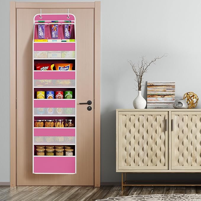 Univivi 6-Shelf Over Door Hanging Organizer Fabric Baby Door Storage