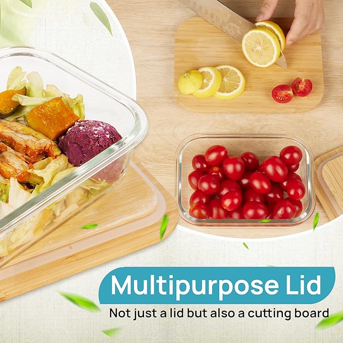 Vtopmart Glass Food Storage Containers