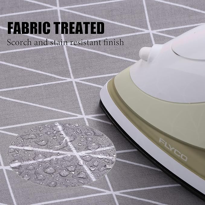 Ironing Board Cover, Full Size Scorch Resistant Padding, Elastic Edge, Heavy