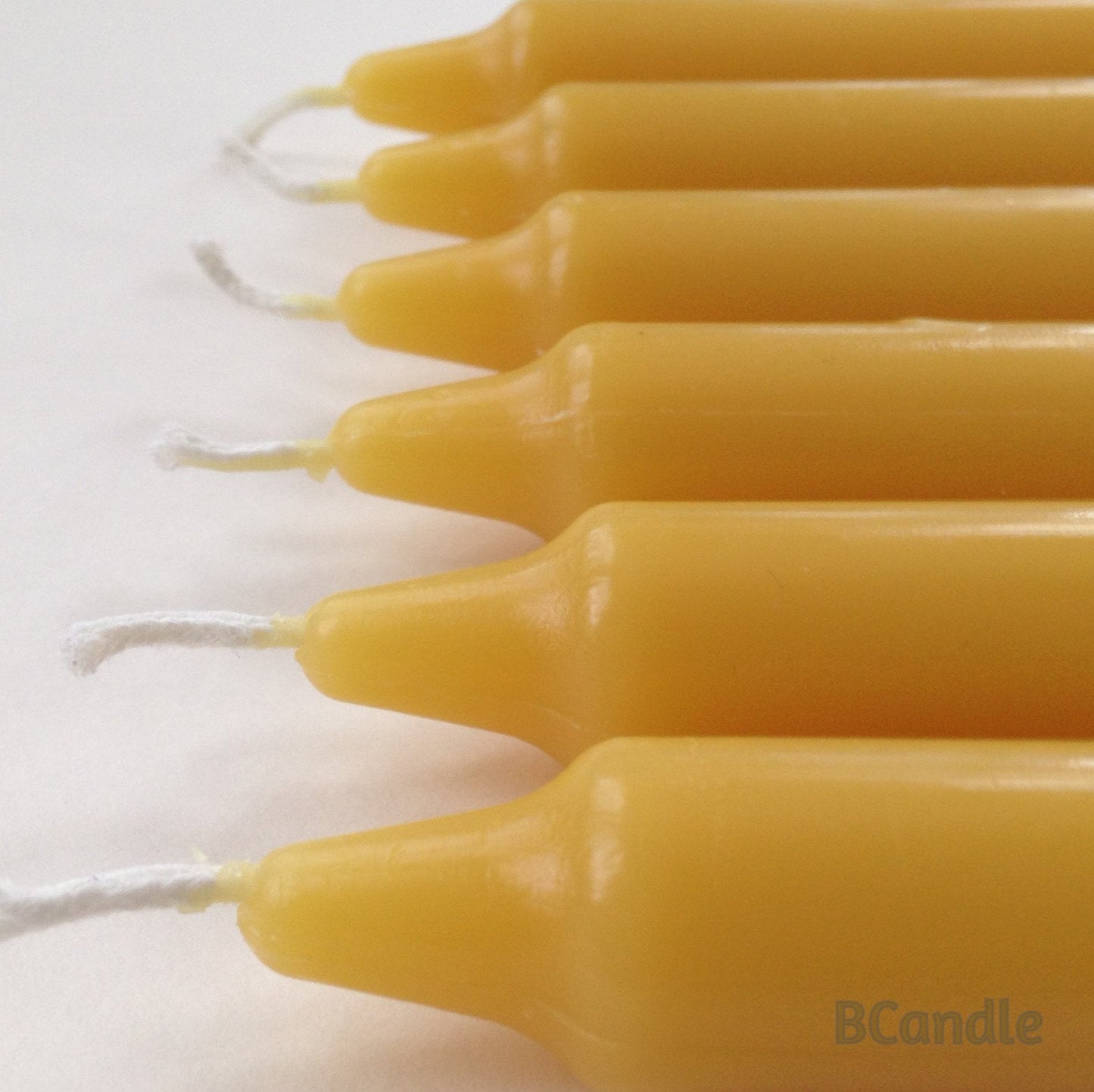 100% Pure Beeswax Candles (Set of 4) Organic Tapers - 8 Inches Tall, 3/4 Inch Diameter, Hand Made