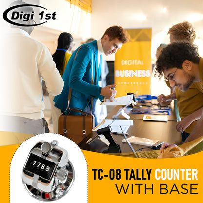 Digi 1st TC-08 Desk Tally Counter with Base, Digital Desktop Counter Clicker Mechanical Number Click Counter (1)