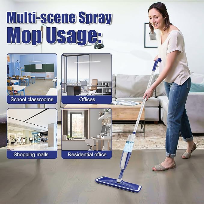 Spray Mops for Hardwood Floor Cleaning: MEXERRIS Wet Dust Mops