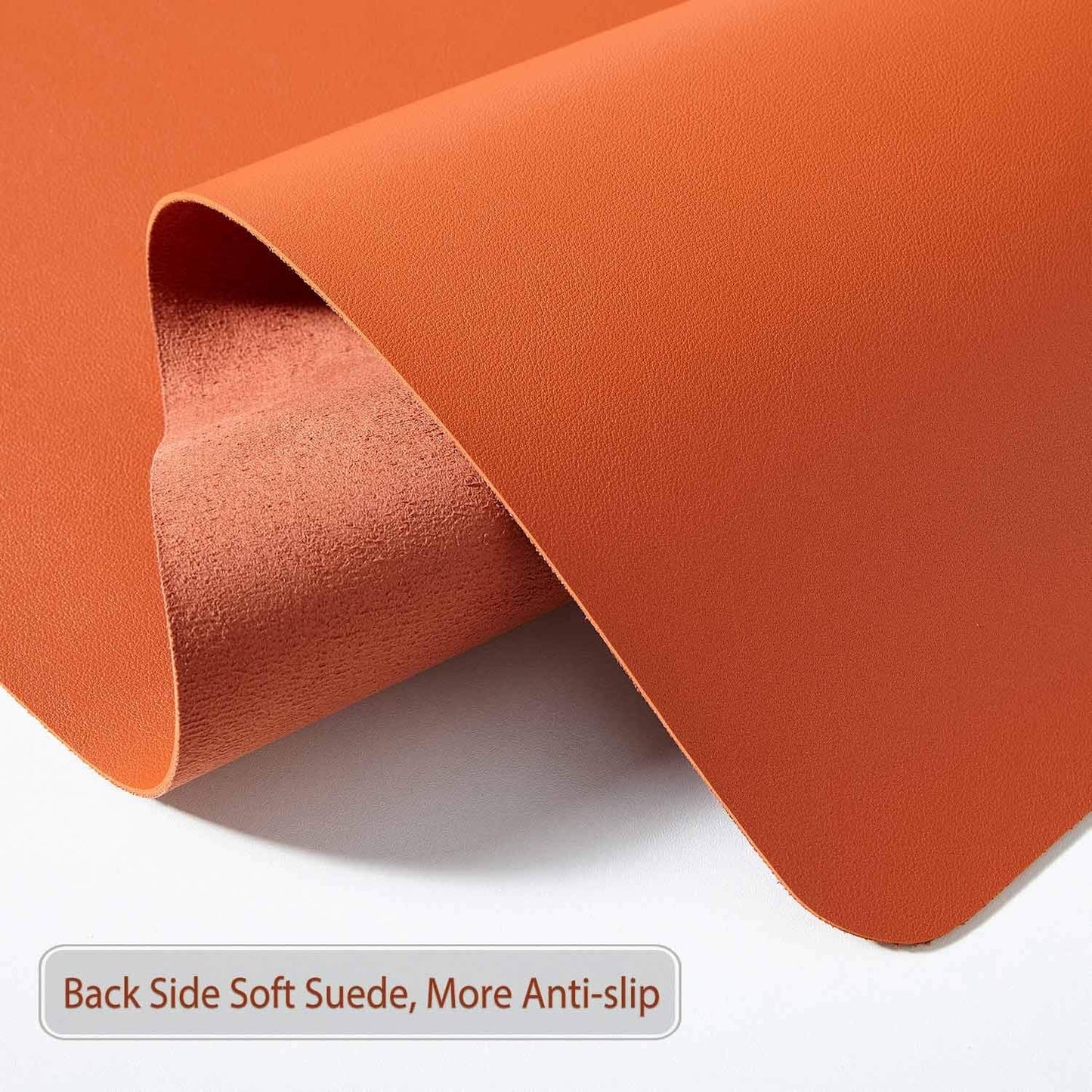 Desk Pad Large, Extended Mouse Mat, Large Mouse Pad XL, DOBAOJIA Desk Blotter, Laptop Mat, Writing Pad, Desk Mat for Office/Home, PU Leather Waterproof +Suede Non-Slip 31.5" X 15.7"(Orange)