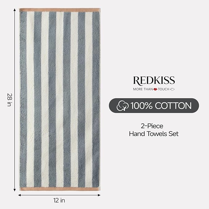 REDKISS 2-Pack Luxury Hand Towels