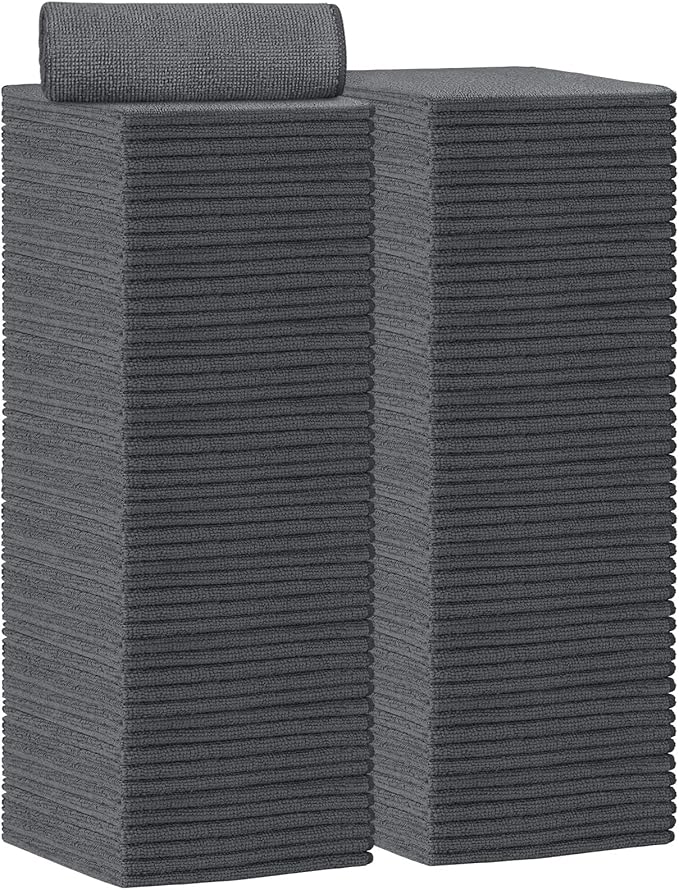 AIDEA Microfiber Cleaning Cloth 100PK, Soft Microfiber Towels