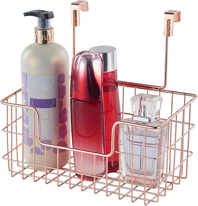 Wire Hanging Storage Basket 2 Packs, Wall Mounted Kitchen Bathroom Storage