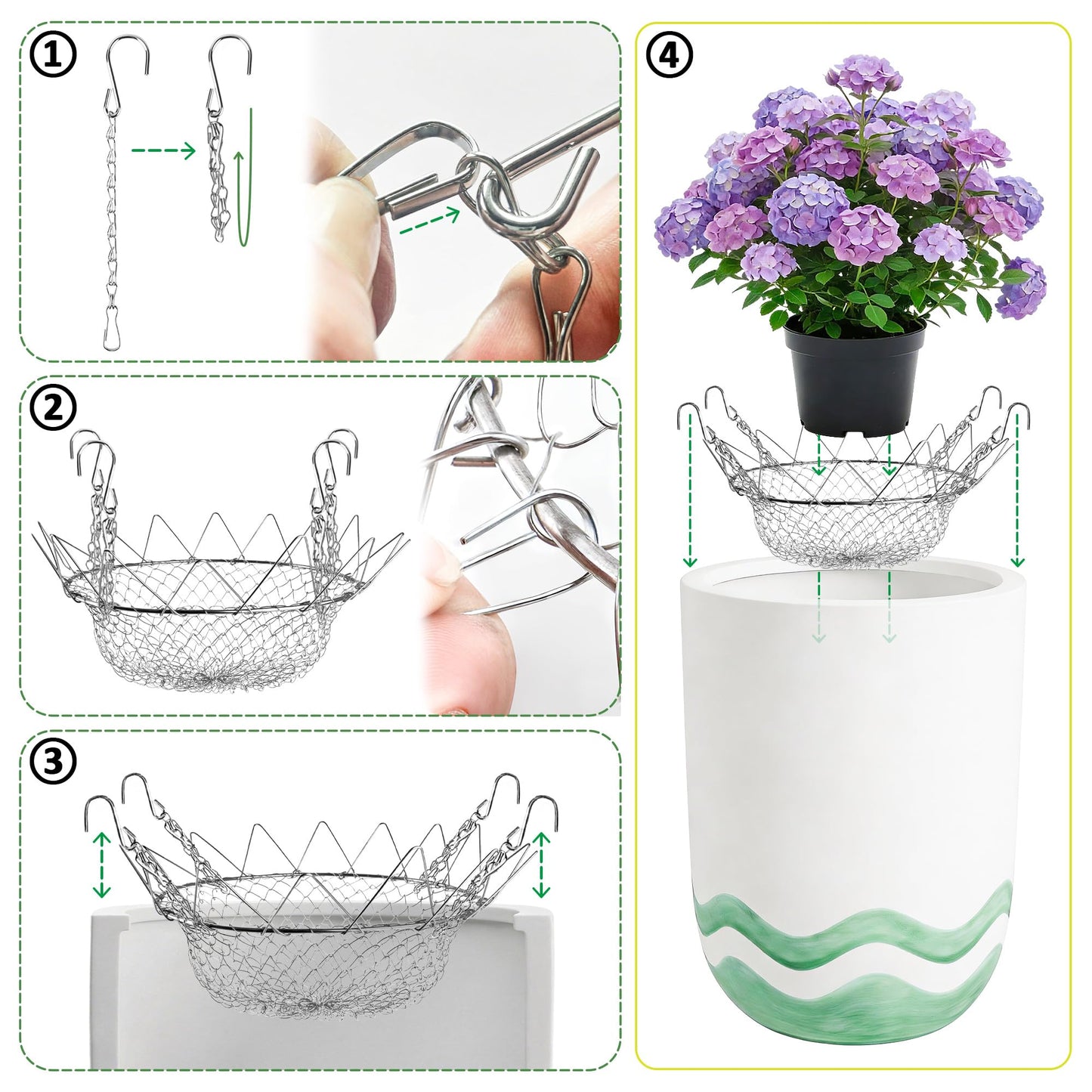UCandy Adjustable Planter Insert for Pots Any Height,Plant Risers for Inside Pots,Fits The TOP Opening of The Flower Pot Opening 12-18" Wide,Wedding & Party Decor